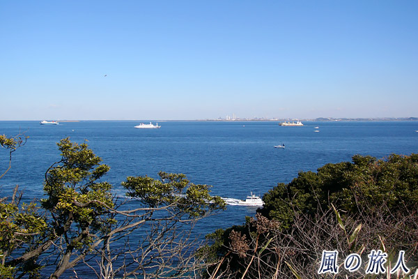 三浦半島ツーリング　東京湾と房総半島の眺めの写真