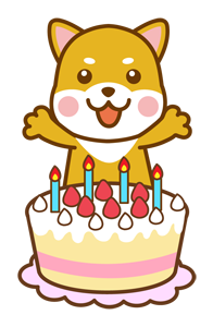 誕生日ケーキのイメージ（＊イラスト：naotaさん）