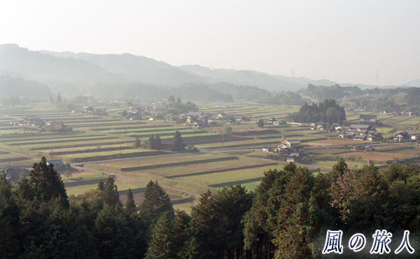 農村景観日本一展望所からの眺め　恵那市岩村町　南アルプスツーリングの写真