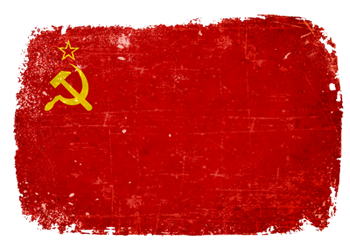 旧ソビエト国旗のイメージ（＊イラスト：johanさん）