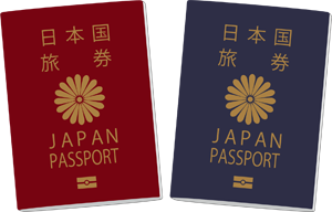 日本のパスポートのイメージ（＊イラスト：imacveryさん）