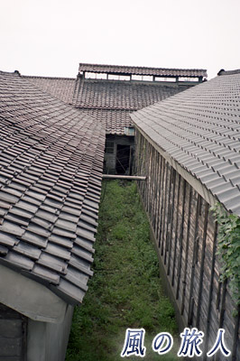 味噌工場の古い建物　佐渡島一周ツーリングの写真