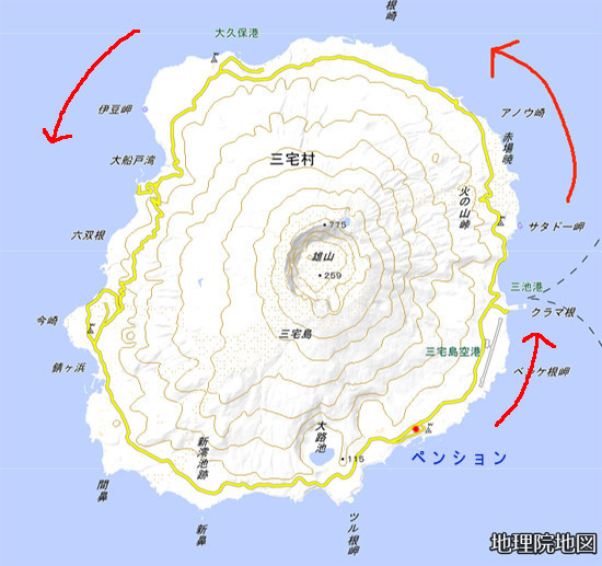 三宅島の地図　地理院の地図