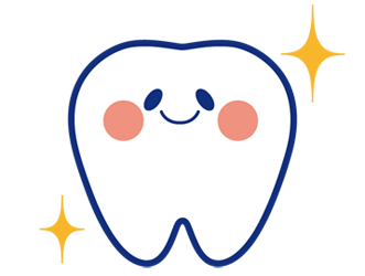 治った歯のイメージ（＊イラスト：マメハルさん）