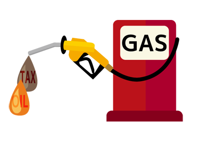 ガソリン給油のイメージ（＊イラスト：acworksさん）