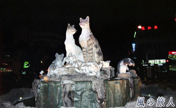 マレーシア　クチン　クチンの猫のオブジェの写真