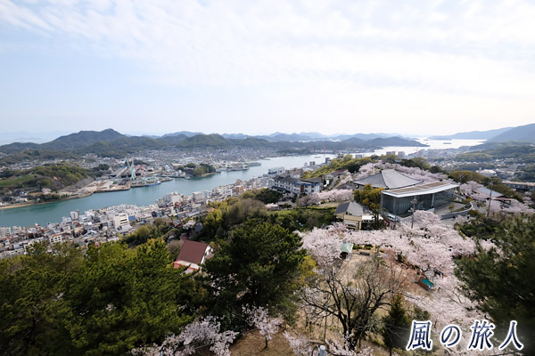 尾道　千光寺公園　頂上展望台からの眺めの写真