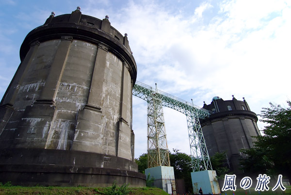 駒沢給水所の給水塔の写真