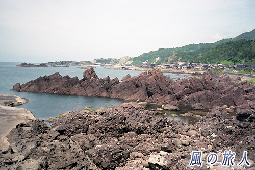 岩の多い海岸　佐渡島一周ツーリングの写真