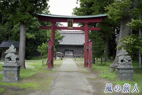 日吉神社と狛犬　佐渡島一周ツーリングの写真